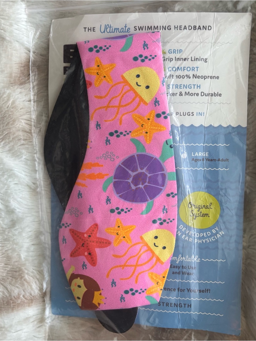Ear Band-It Ultra Swimming Headband for Kids Ages 8-Adult